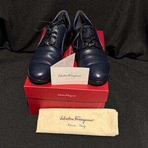 Salvatore Ferragamo Men's Dark Blue Oxfords
